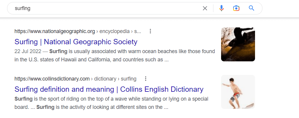 Example of meta description cut off