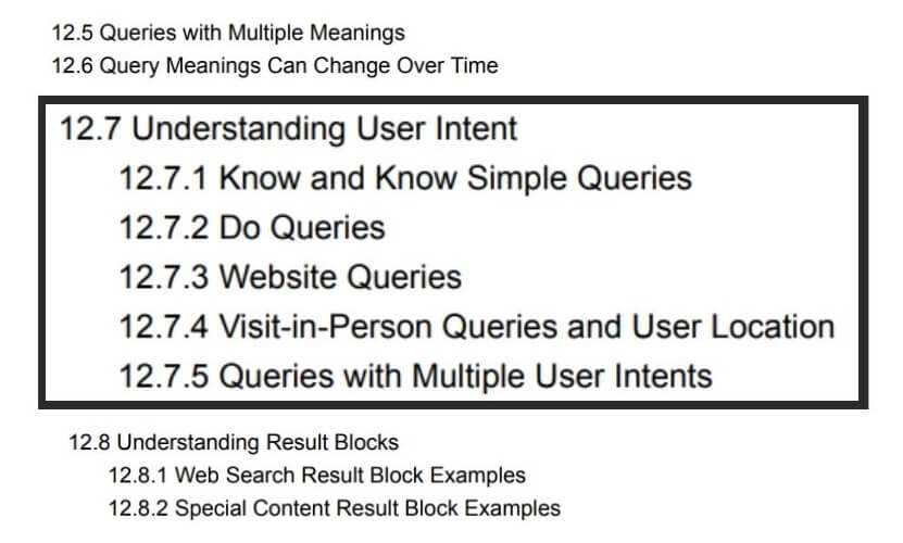 understanding user intent