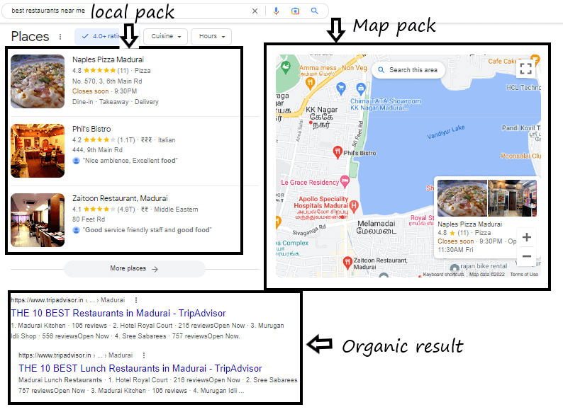 Local Search Results Look Like